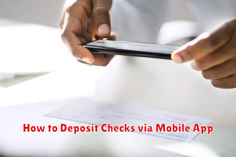 How to Deposit Checks via Mobile App
